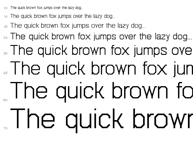 Octovetica font waterfall